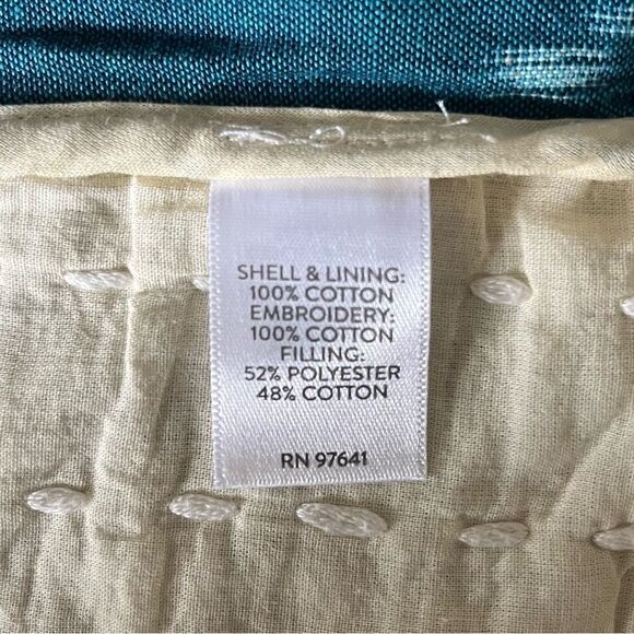 J. Jill Pure Kantha Stitched Ikat Jacket Kimono Sari Open Front Teal Blue Small - Picture 7 of 8